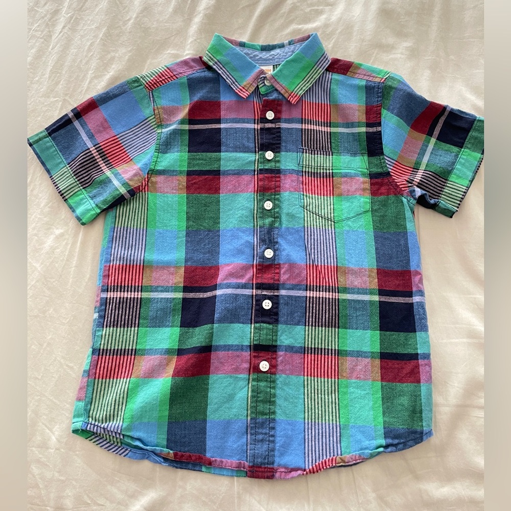 Gymboree Boys Short Sleeve Button Down Shirt